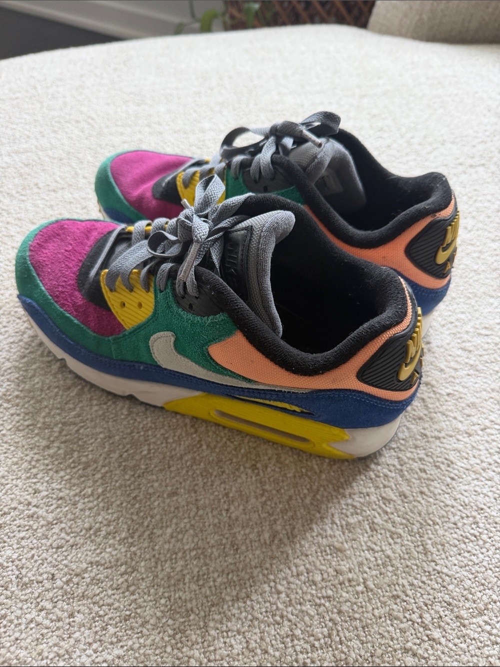 Nike Kids Multicolor Colorblock Athletic Sneakers - Picture 3 of 5